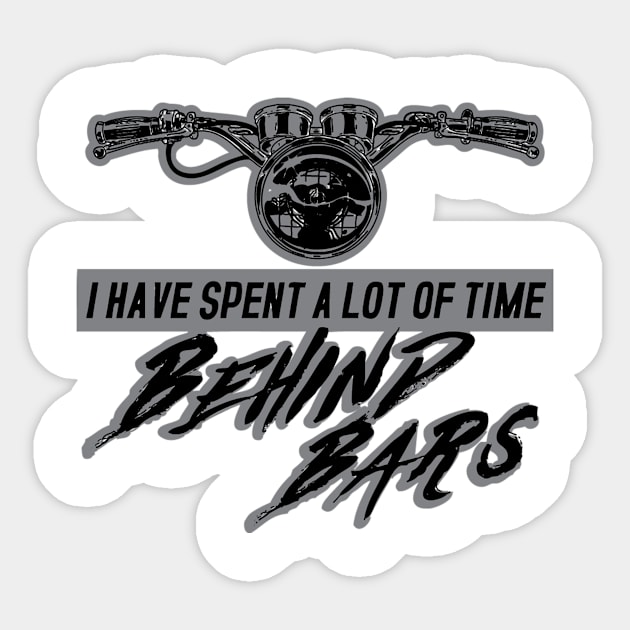 Spent Time Behind Bars Sticker by veerkun